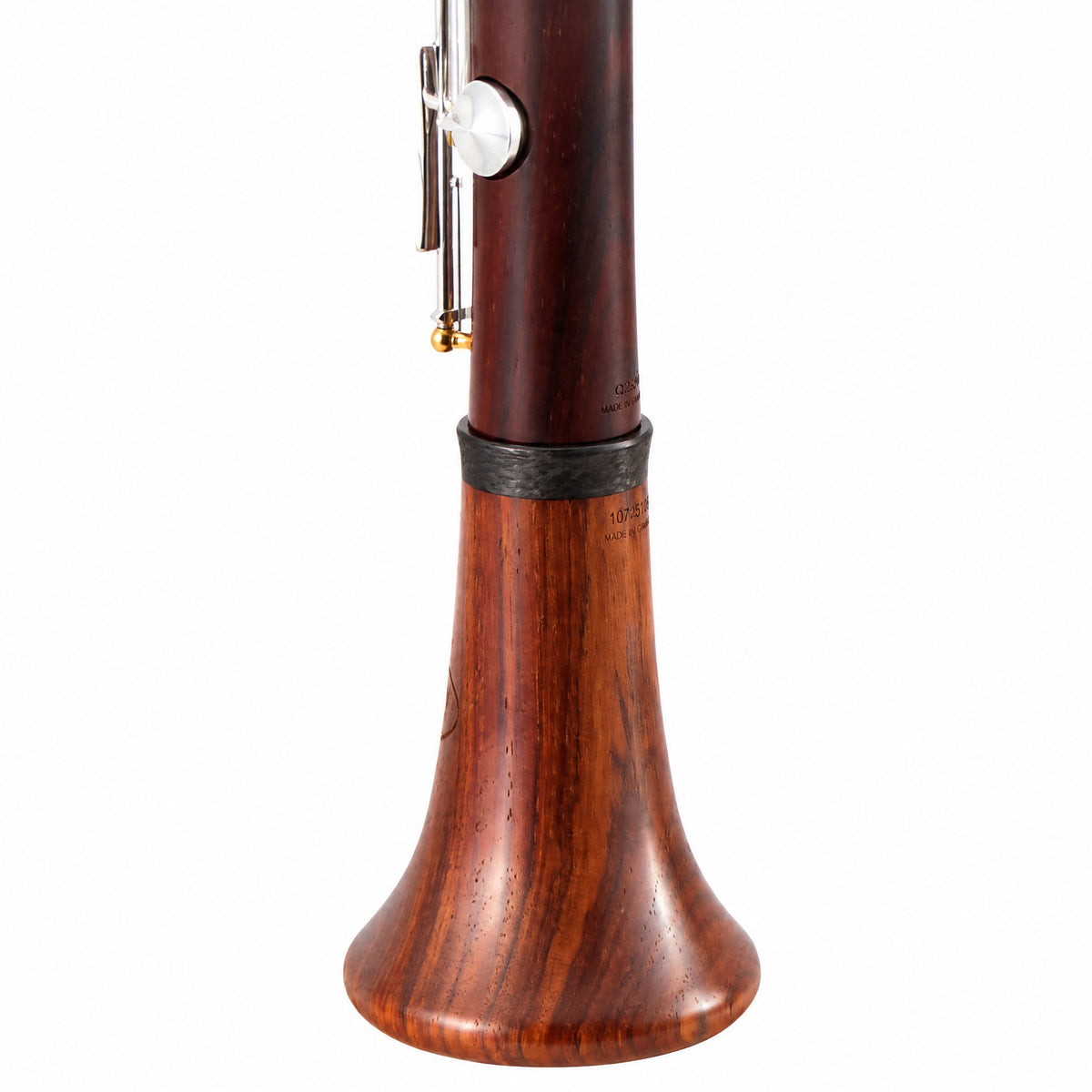 Backun BCLBQC-SKG Q-Series Bb Clarinet in Cocobolo with Silver Keys, Gold Posts
