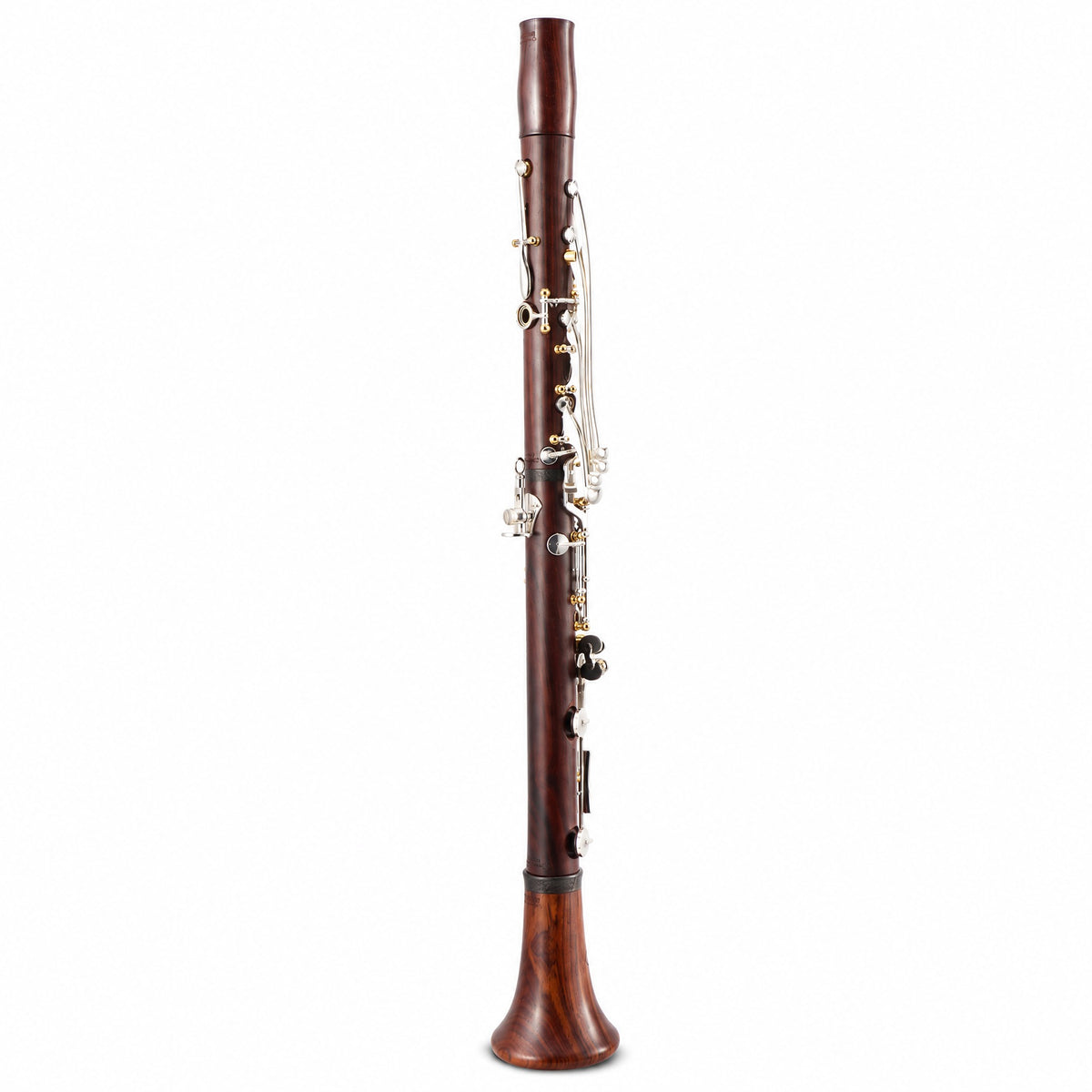 Backun BCLBQC-SKG Q-Series Bb Clarinet in Cocobolo with Silver Keys, Gold Posts