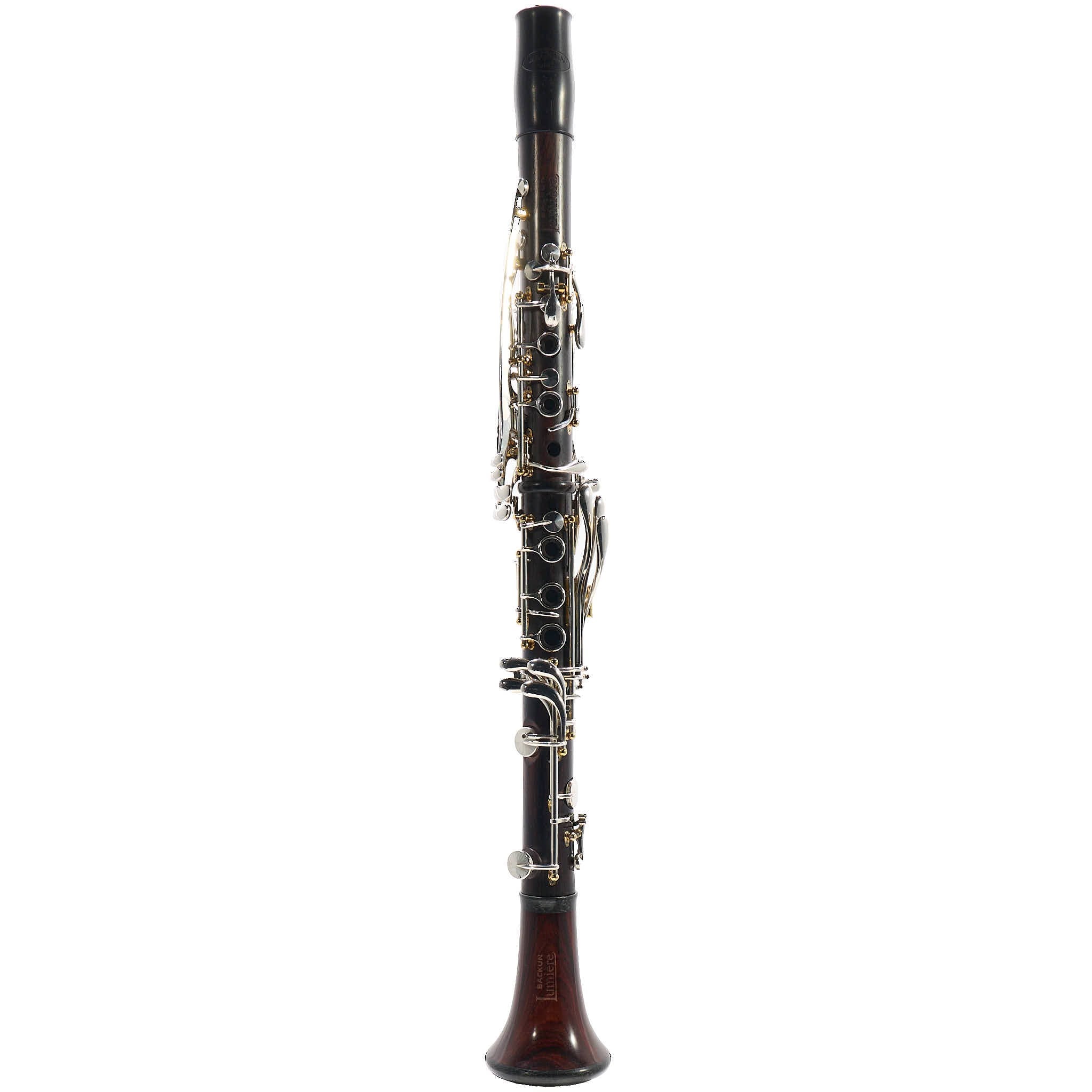 Backun 'Lumiere' Custom Cocobolo Bb Clarinet with Silver Keys/Gold Posts