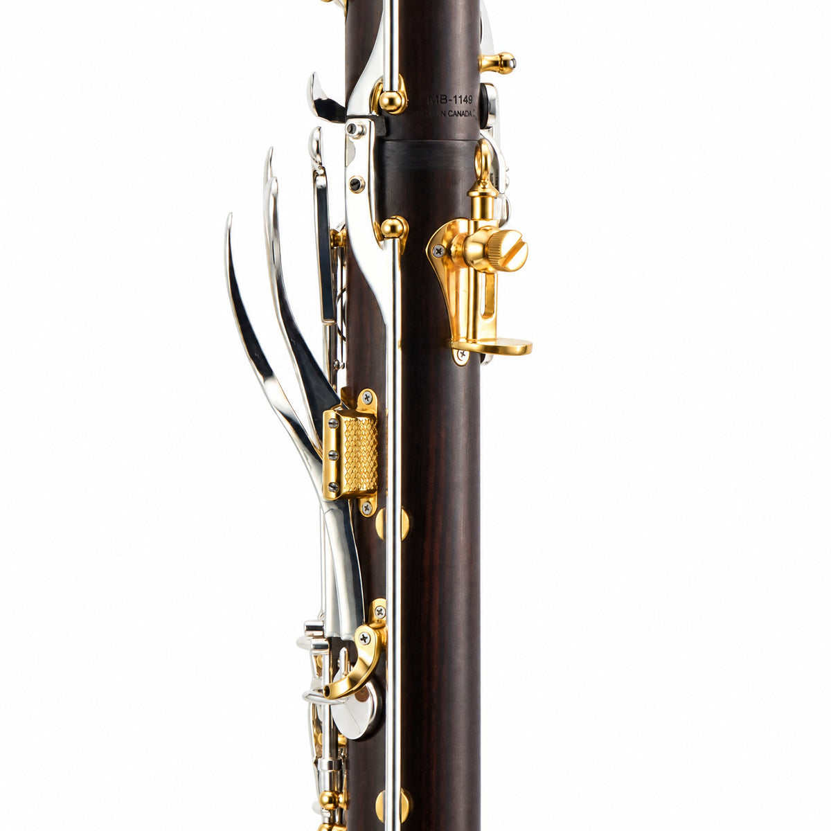 Backun MoBa Professional Bb Clarinet in Cocobolo with Silver Keys, Gold Posts