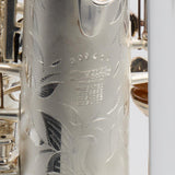 Buescher 400 Top Hat & Cane Tenor Saxophone in Satin Silver SN 309409 EXQUISITE