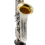 Buescher 400 Top Hat & Cane Tenor Saxophone in Satin Silver SN 309409 EXQUISITE