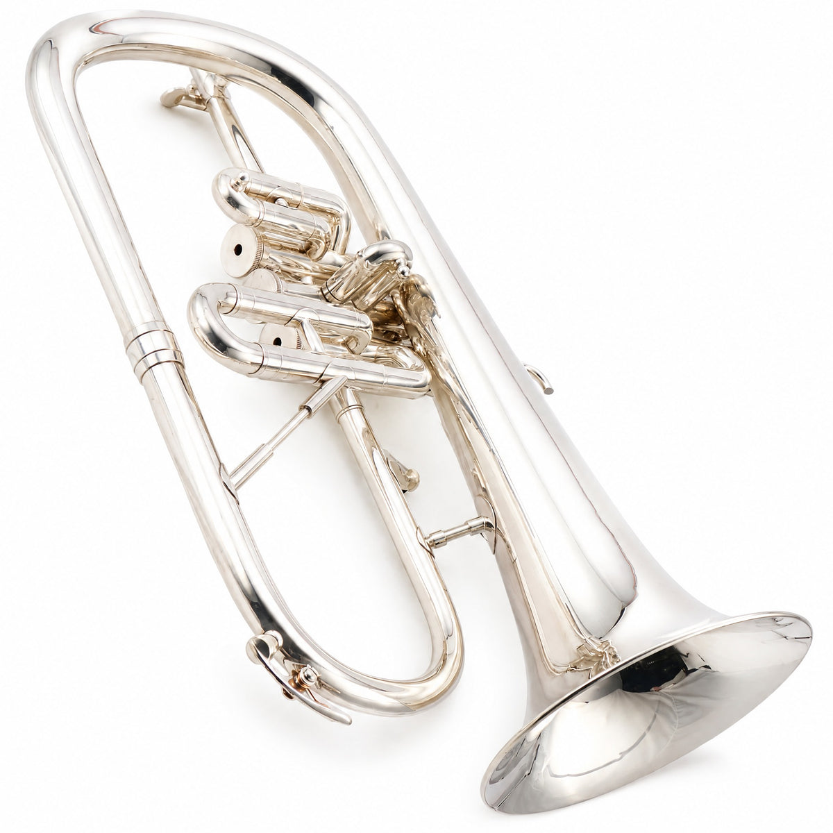 C.G. Conn 25A Professional Flugelhorn in Silver Plate