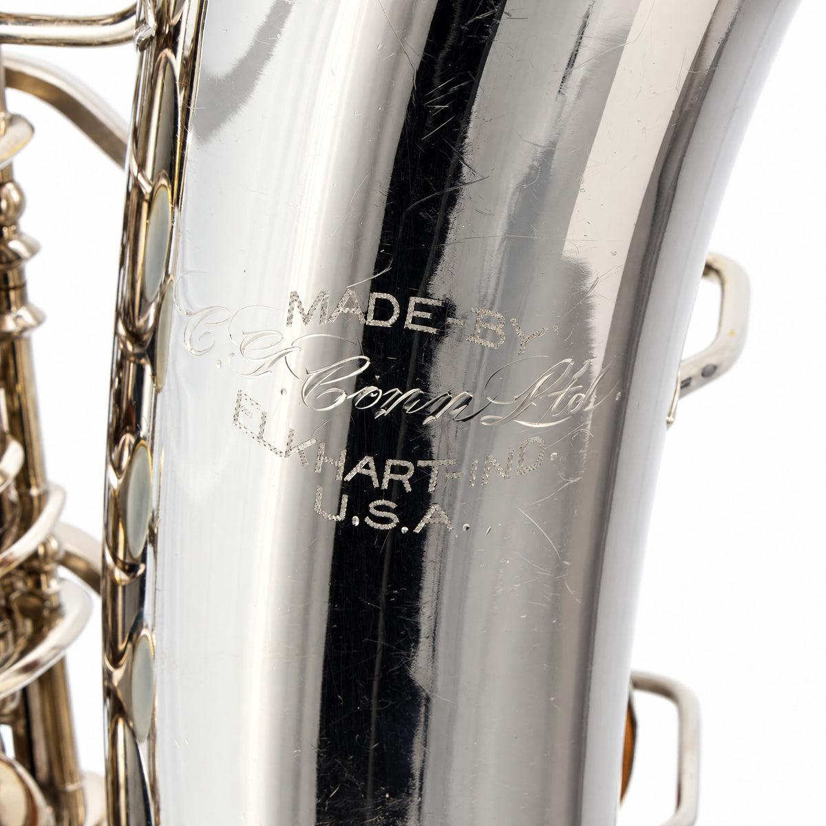 C.G. Conn Transitional Professional Alto Saxophone in Silver Plate