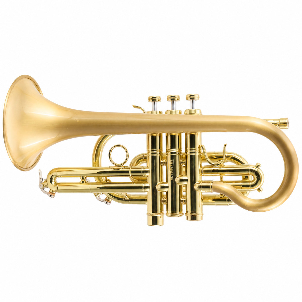 CarolBrass 3880G Professional Bb Cornet in Satin Brass
