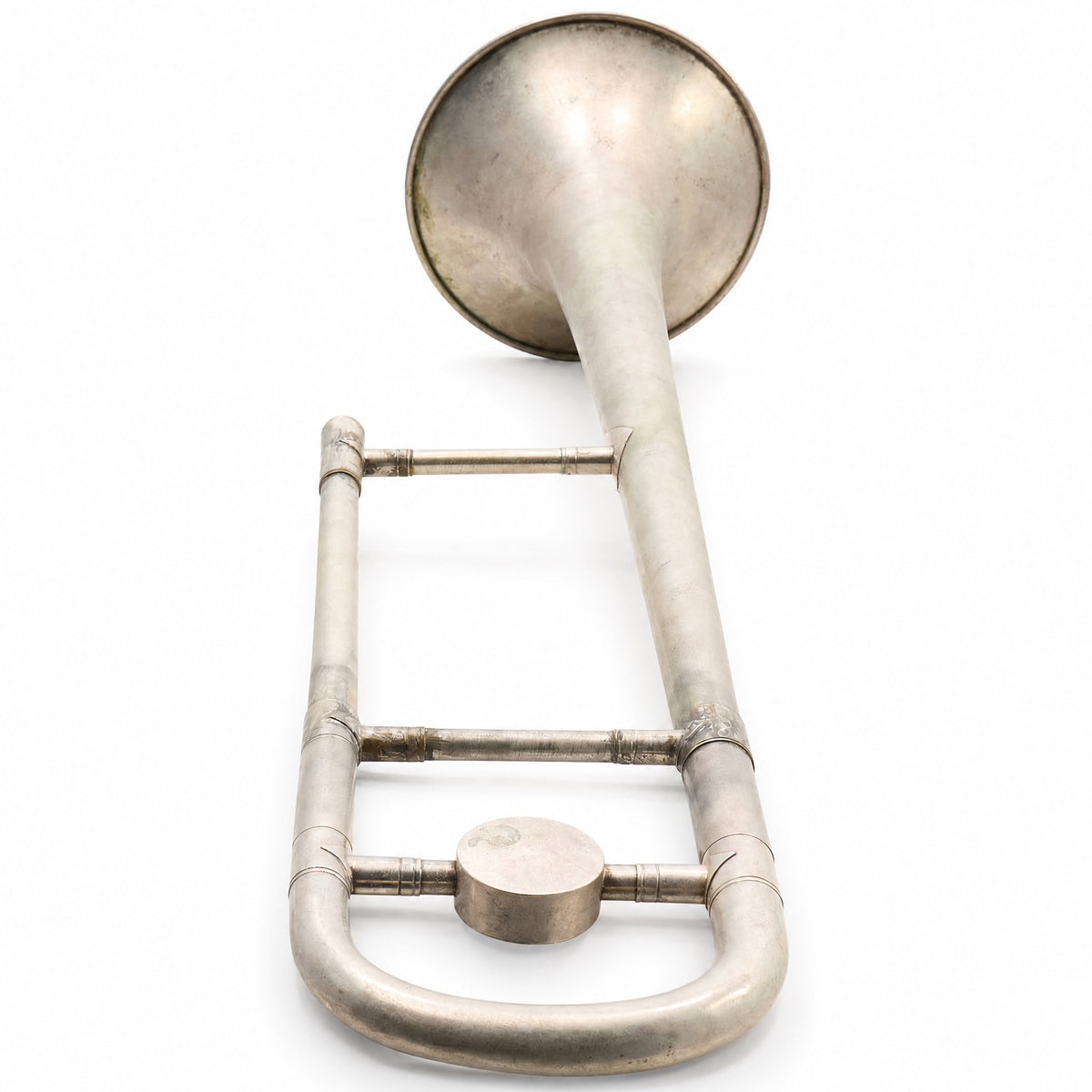 Cavalier Student Straight Tenor Trombone in Silver Plate RESTORATION PROJECT