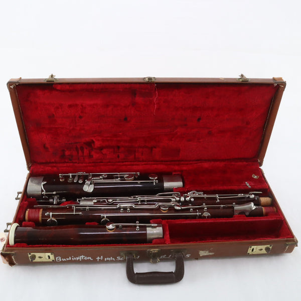 Fox Model II Professional Wood Bassoon with High D Key SN 2405 FRESH OVERHAUL- for sale at BrassAndWinds.com