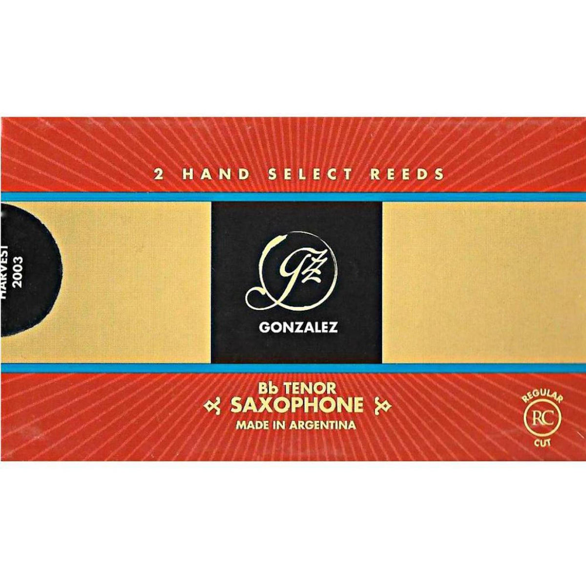 Gonzalez Tenor Saxophone 'RC' Reeds Strength 3.5, Box of 2