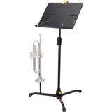 Hercules Model BS301B 'EZ Clutch' Orchestra Stand with Foldable Desk