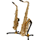 Hercules Model DS537B Double Alto/Tenor Saxophone Stand BRAND NEW