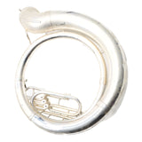 King Model 2350WSP Brass Sousaphone in Silver Plate SN 636188 EXCELLENT