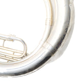 King Model 2350WSP Brass Sousaphone in Silver Plate SN 636188 EXCELLENT