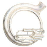 King Model 2350WSP Brass Sousaphone in Silver Plate SN 636188 EXCELLENT