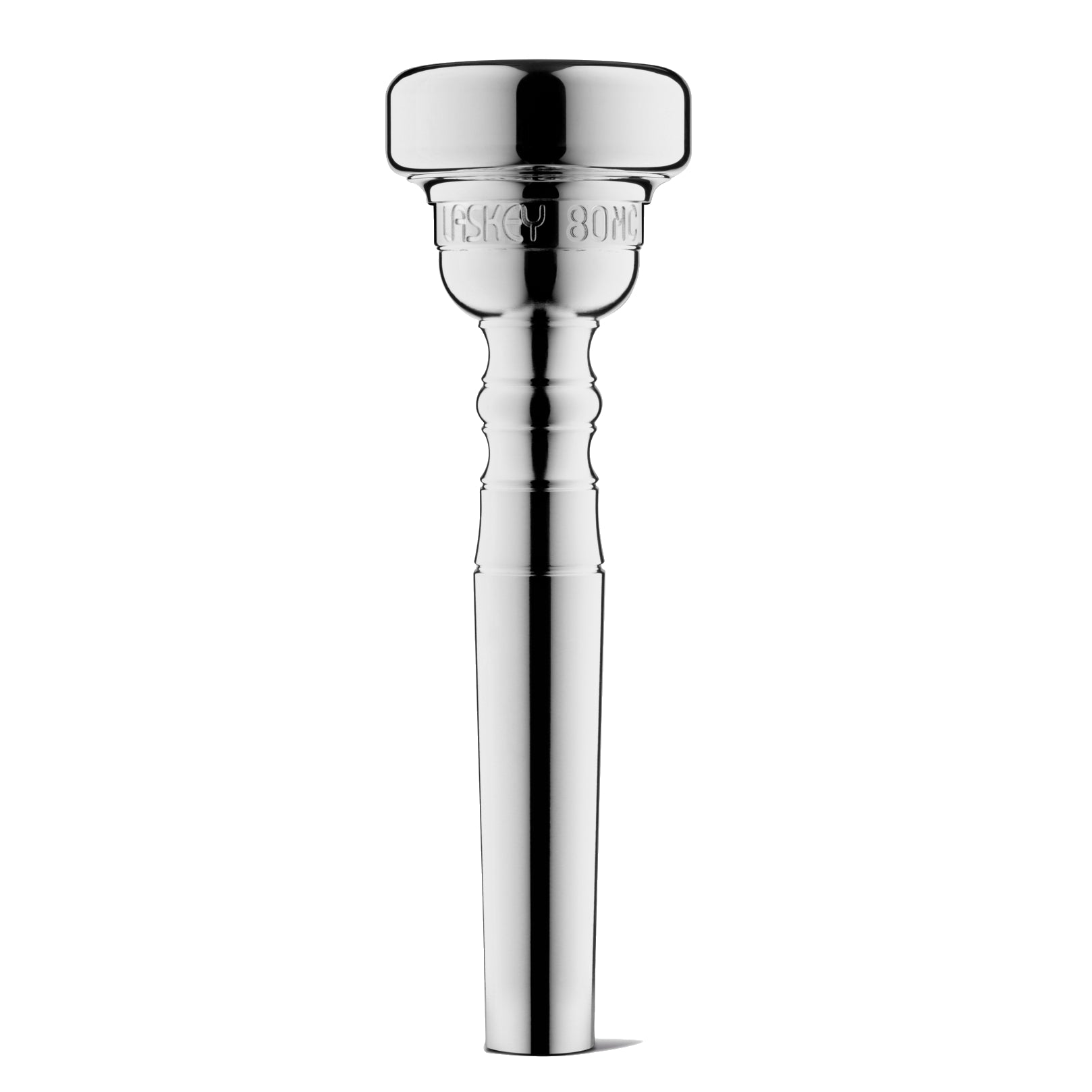 Laskey 80MC Classic Trumpet Mouthpiece in Silver Plate - Standard Shank