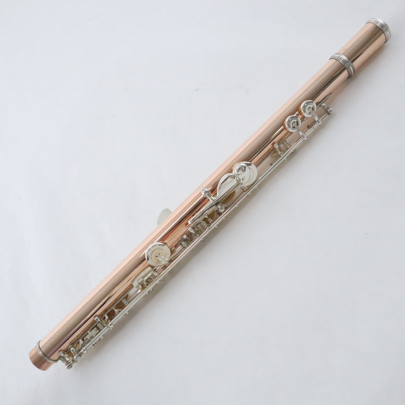 Prima Sankyo 10K Rose Gold Handmade Flute with B Foot / Offset G SN 22331 SUPERB- for sale at BrassAndWinds.com