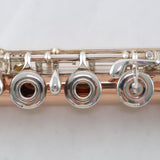 Prima Sankyo 10K Rose Gold Handmade Flute with B Foot / Offset G SN 22331 SUPERB- for sale at BrassAndWinds.com