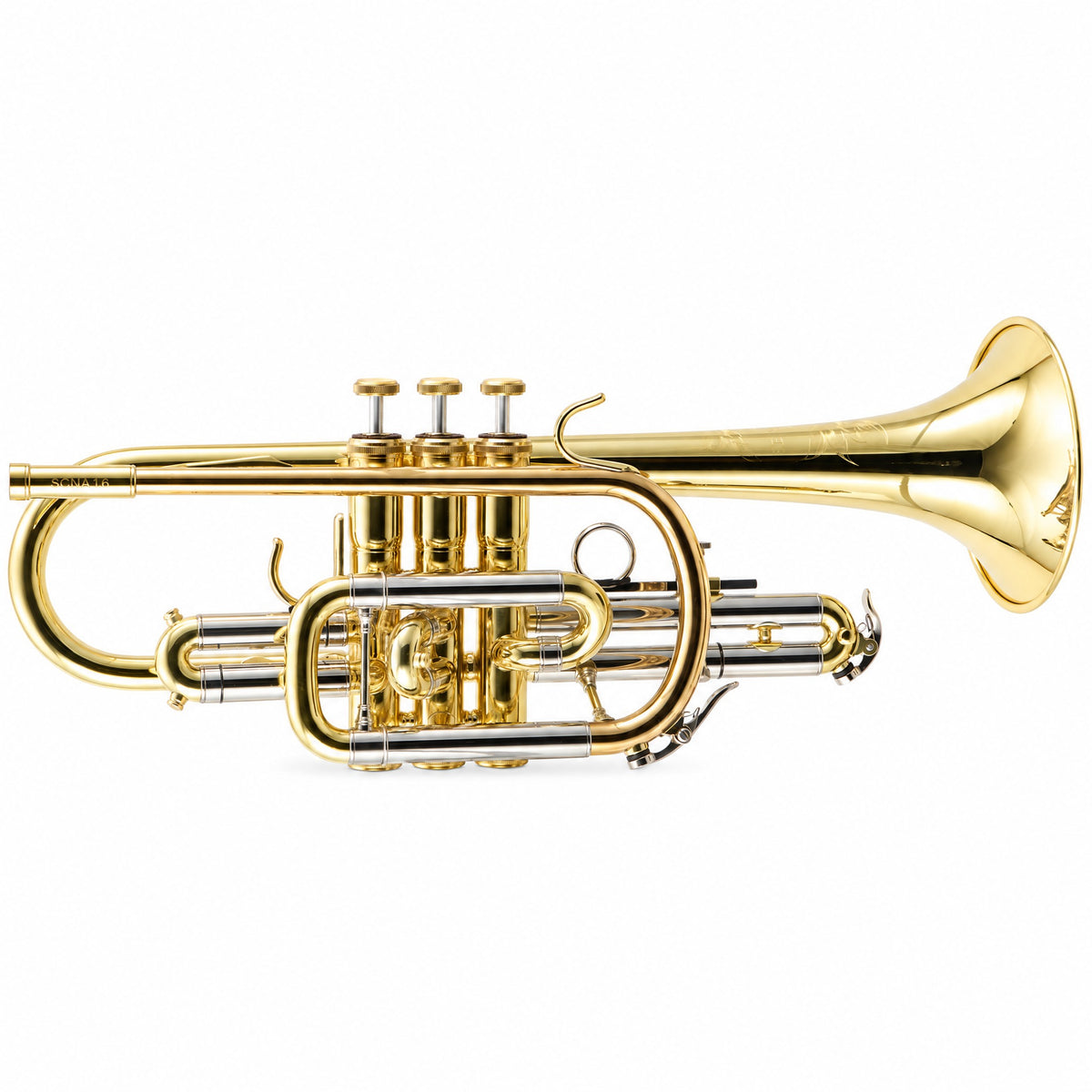 S.E. Shires A16 Student Bb Cornet in Clear Lacquer
