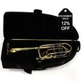 S.E. Shires Model Q36YA Q-Series Bass Trombone with Dual Axial Flow Valves MINT CONDITION