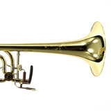 S.E. Shires Model STBQ36YR Q-Series Bass Trombone Dual Rotary Valves MINT CONDITION