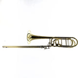 S.E. Shires Model STBQ36YR Q-Series Bass Trombone Dual Rotary Valves SN Q8914 NICE