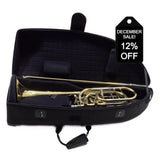 S.E. Shires Model STBQ36YR Q-Series Bass Trombone Dual Rotary Valves SN Q8914 NICE