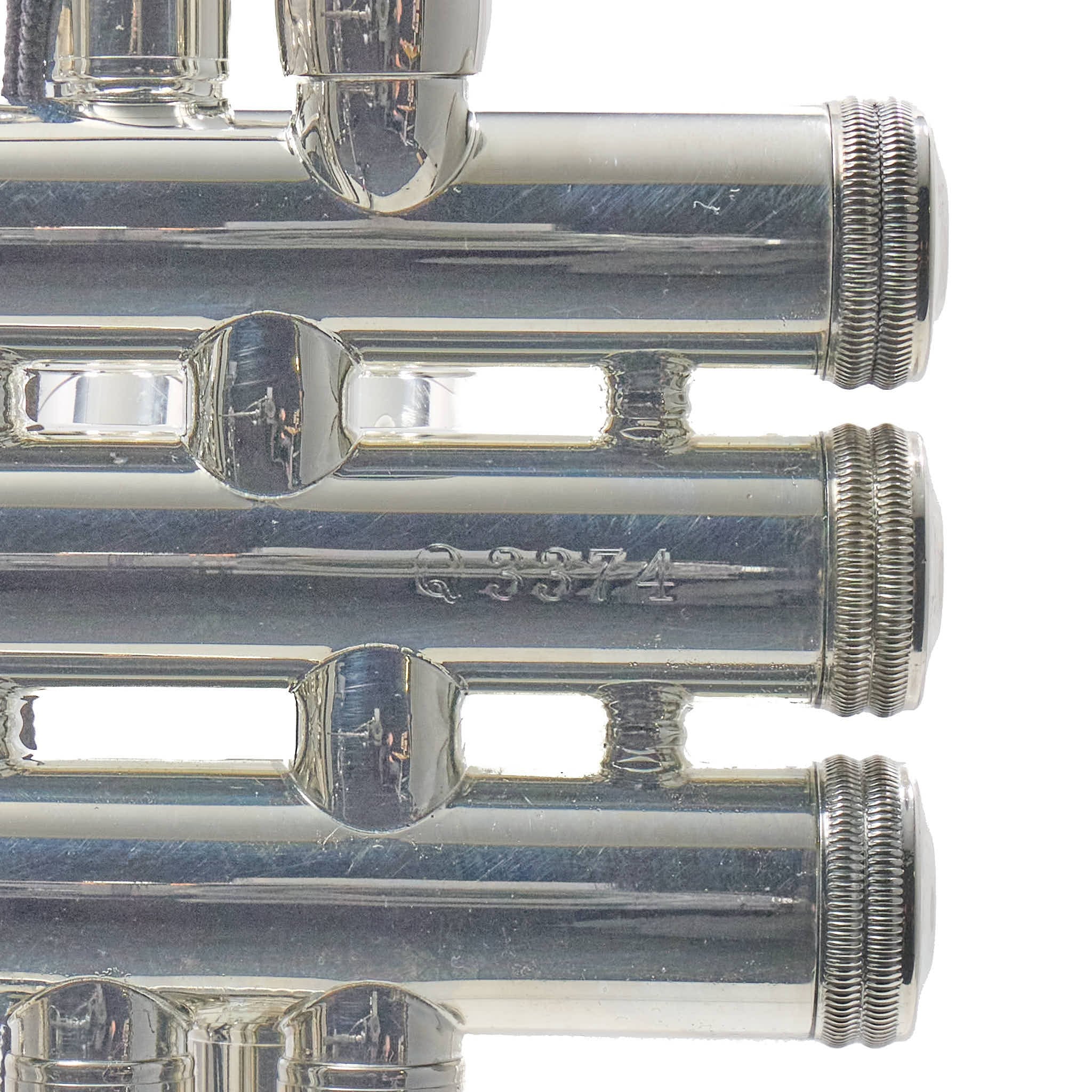 S.E. Shires Q10RS Q-Series Professional Bb Trumpet in Silver Plate