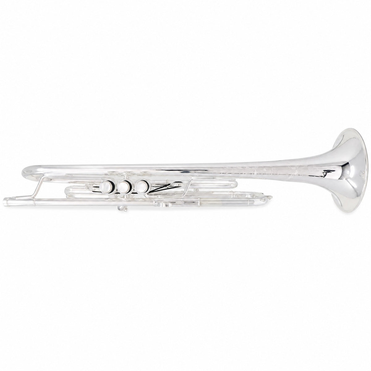 S.E. Shires Q10RS Q-Series Professional Bb Trumpet in Silver Plate