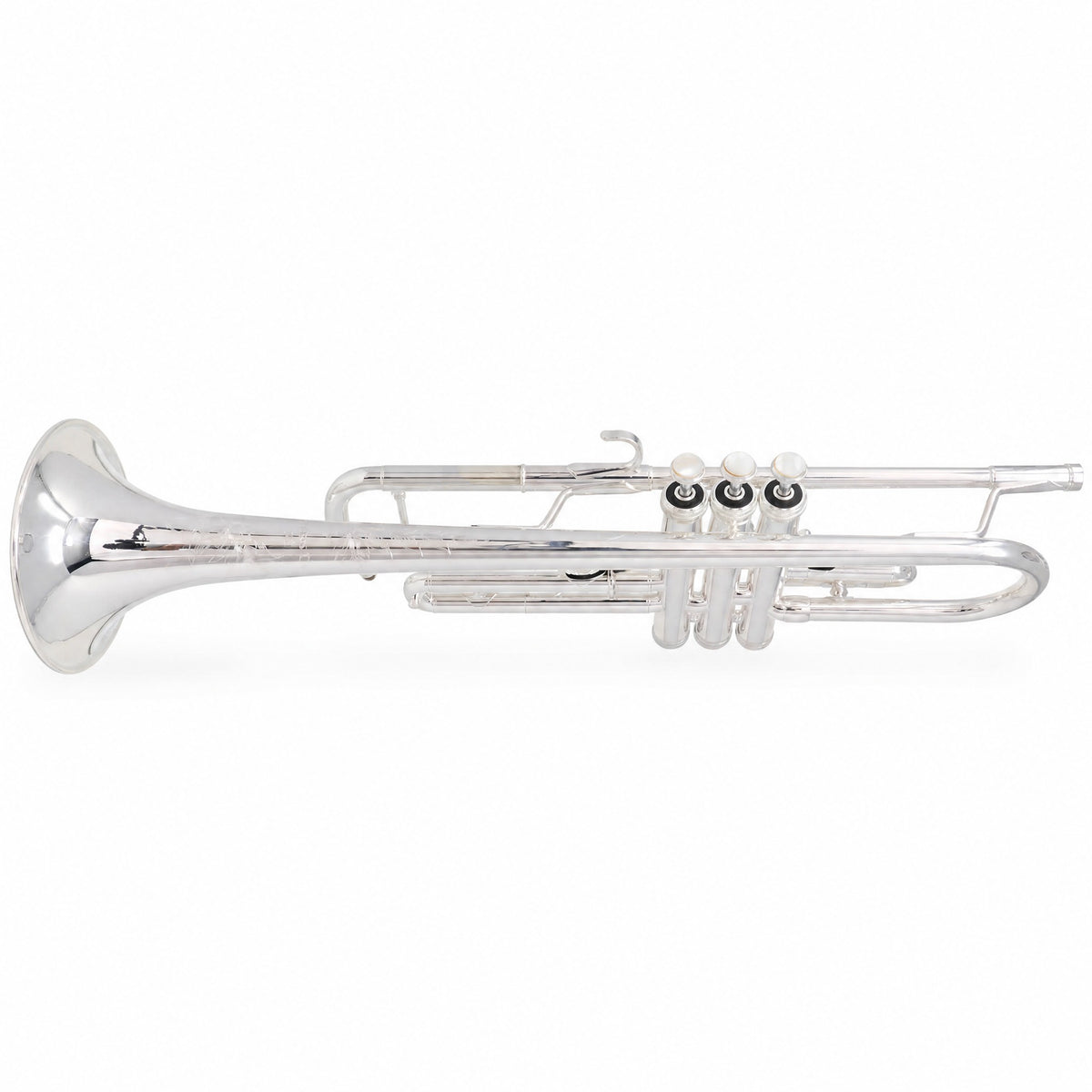 S.E. Shires Q10RS Q-Series Professional Bb Trumpet in Silver Plate