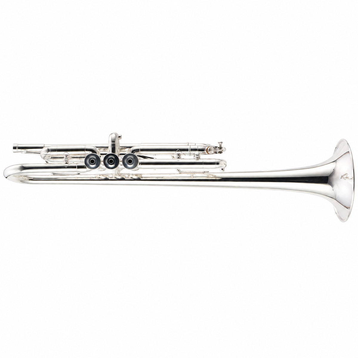S.E. Shires Q13S Q-Series Professional C Trumpet in Silver Plate