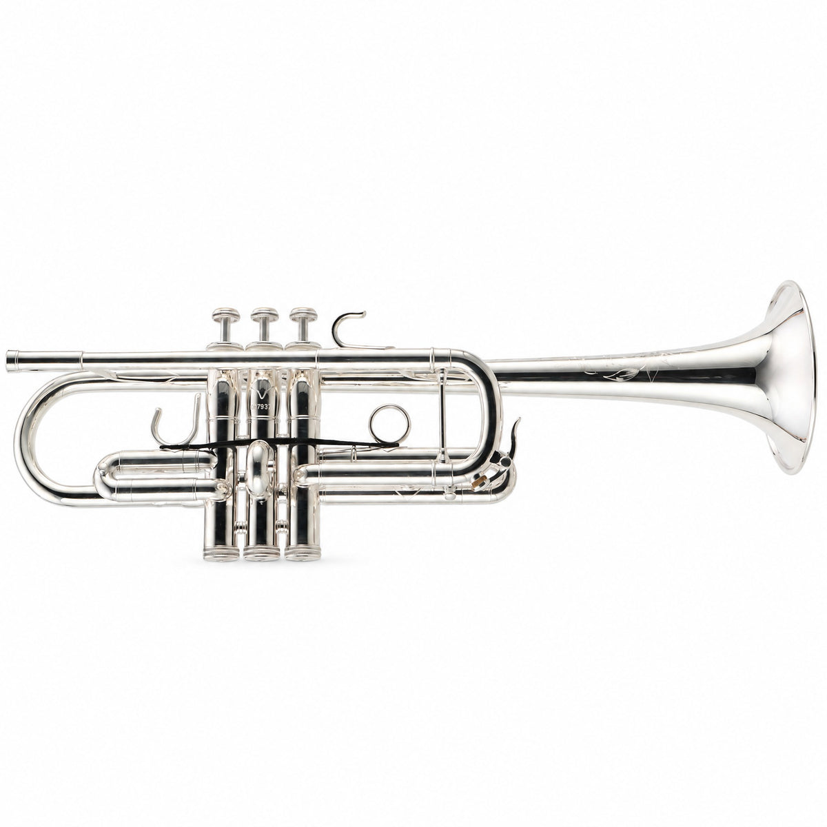 S.E. Shires Q13S Q-Series Professional C Trumpet in Silver Plate