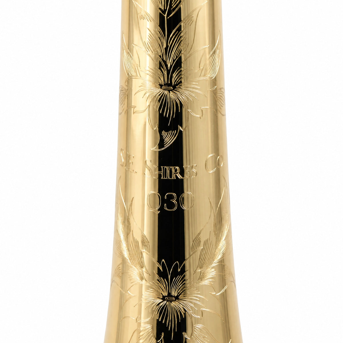 S.E. Shires Q30GR Q-Series Tenor Trombone with Gold Brass Bell, Rotary Valve