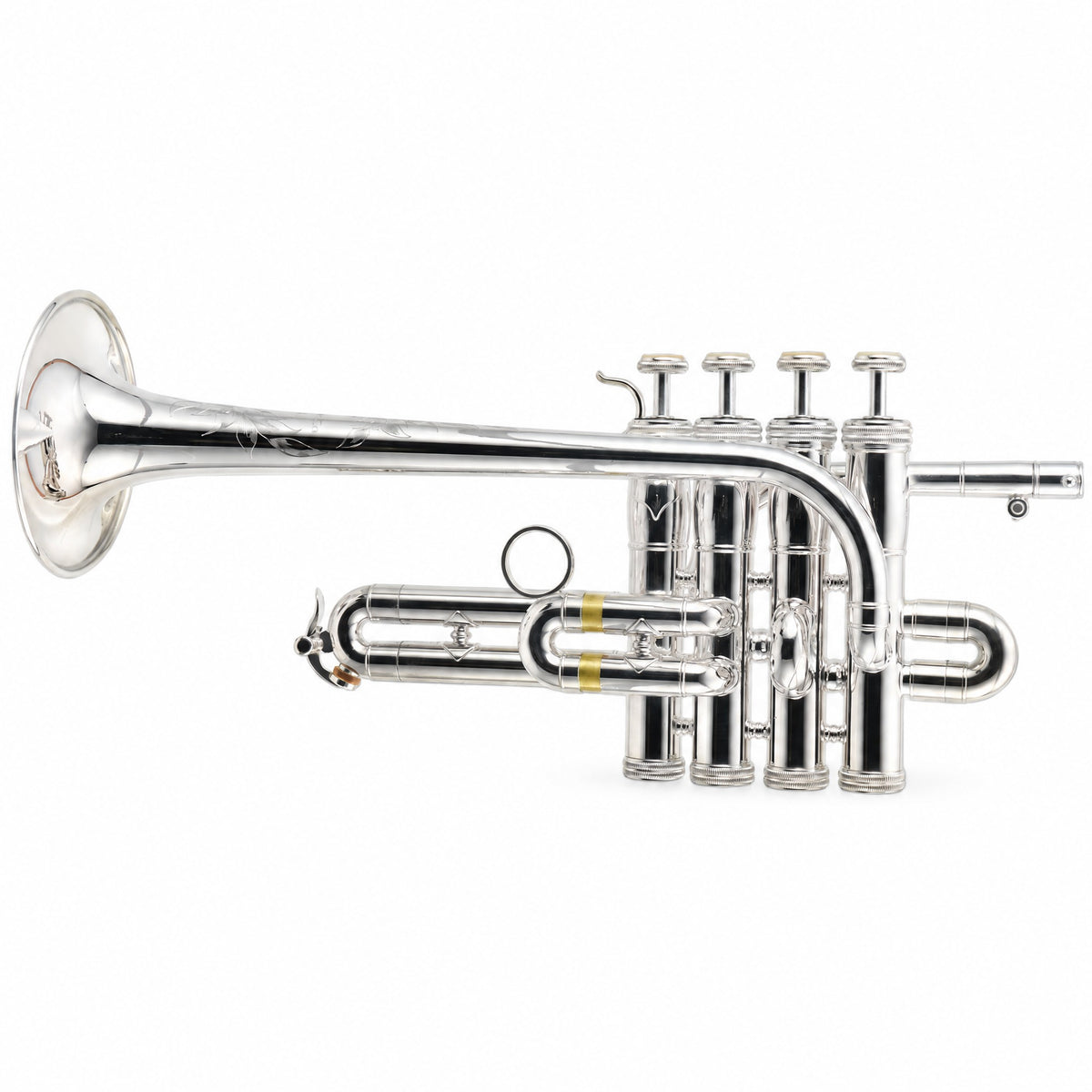 S.E. Shires Q9S Q-Series Professional Bb/A Piccolo Trumpet in Silver Plate
