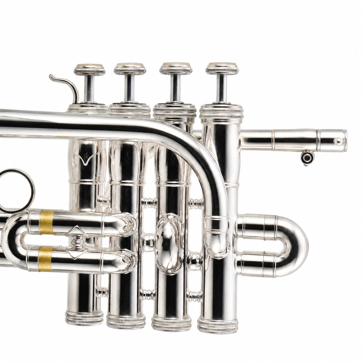 S.E. Shires Q9S Q-Series Professional Bb/A Piccolo Trumpet in Silver Plate