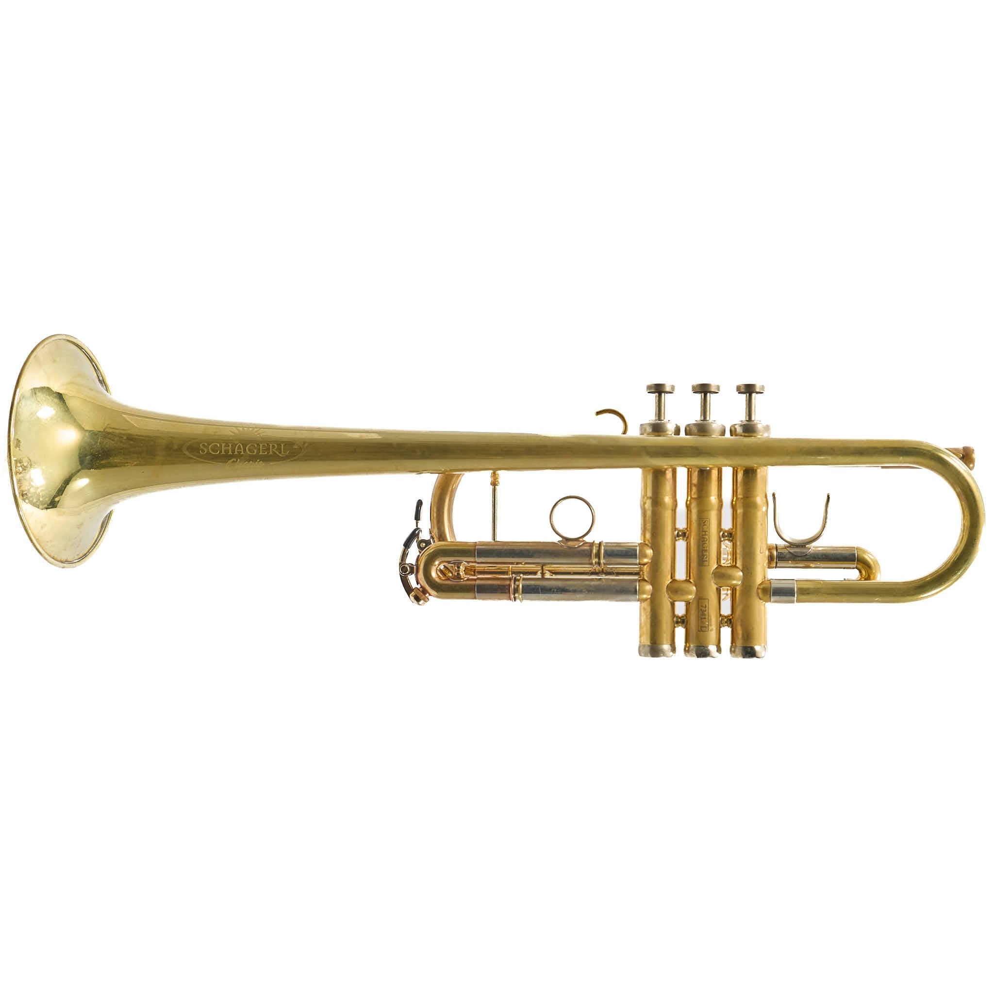 Schagerl 'Charis' Large Bore C Trumpet in Raw Brass