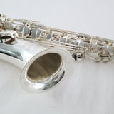 Selmer Paris Super Balanced Action Tenor Saxophone SN 35141 ORIGINAL SILVER PLATE- for sale at BrassAndWinds.com