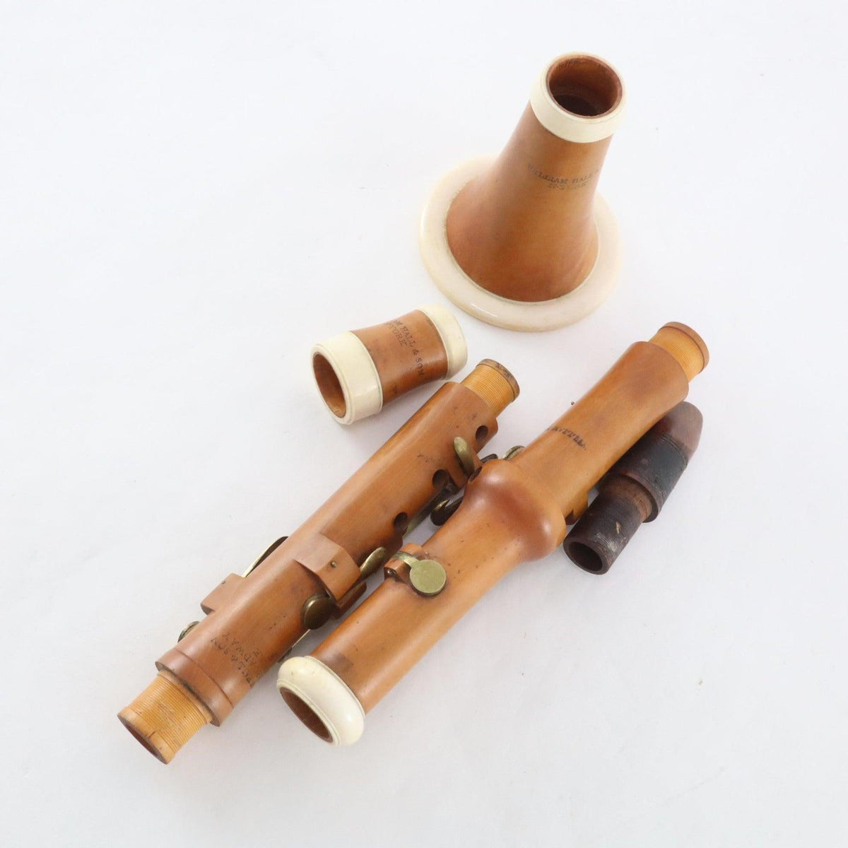 W. Hall New York Boxwood Clarinet in F Circa 1860 HISTORIC COLLECTION