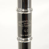 William S. Haynes Model Q2 Flute -Offset G/B Foot 14K Riser SN 100173 OPEN BOX