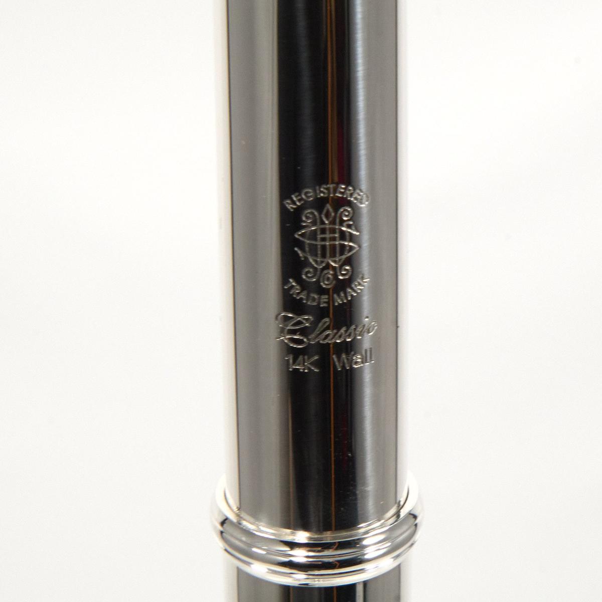 William S. Haynes Q2 OEB 14KR Intermediate Silver Flute with 14K Gold Riser