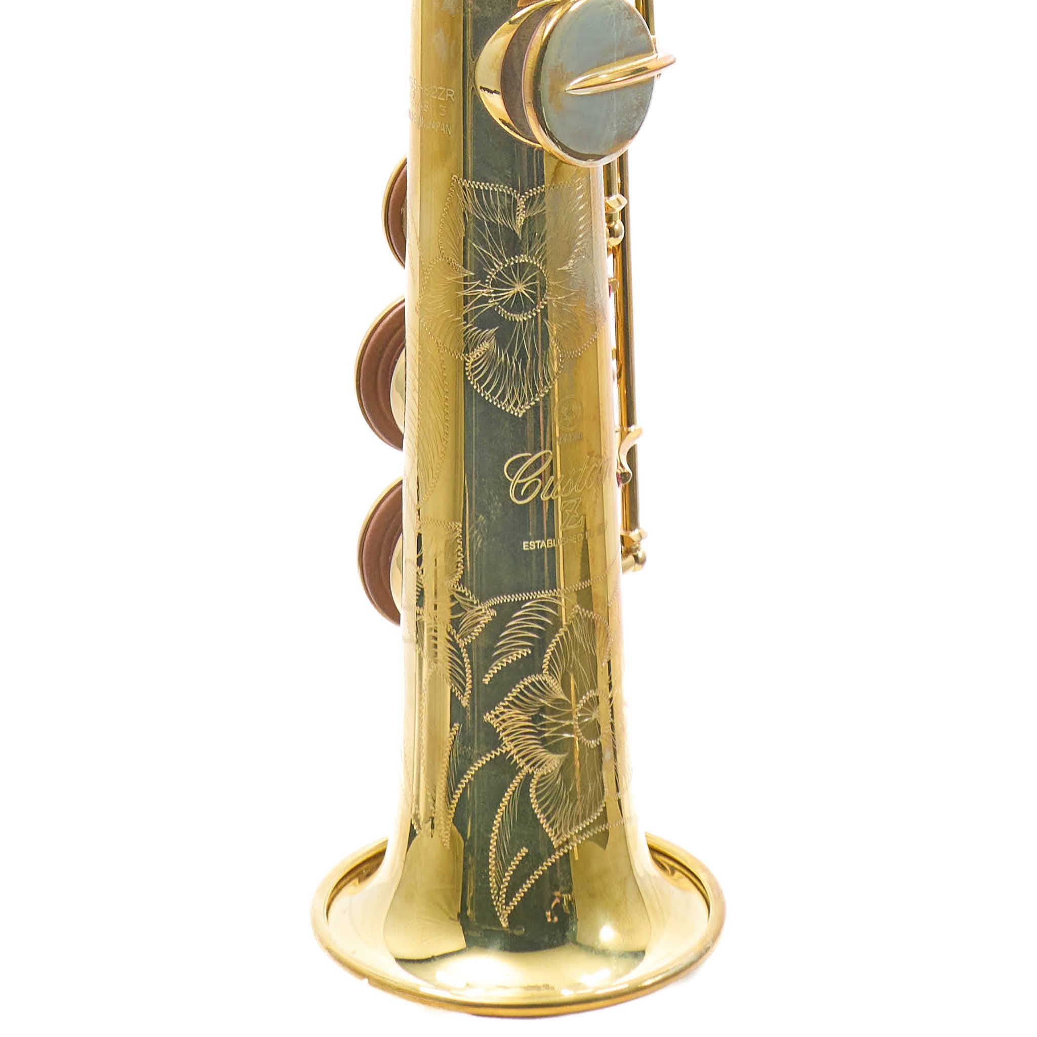 Yamaha YSS-82ZRU 'Custom Z' Professional Soprano Saxophone in Raw Brass