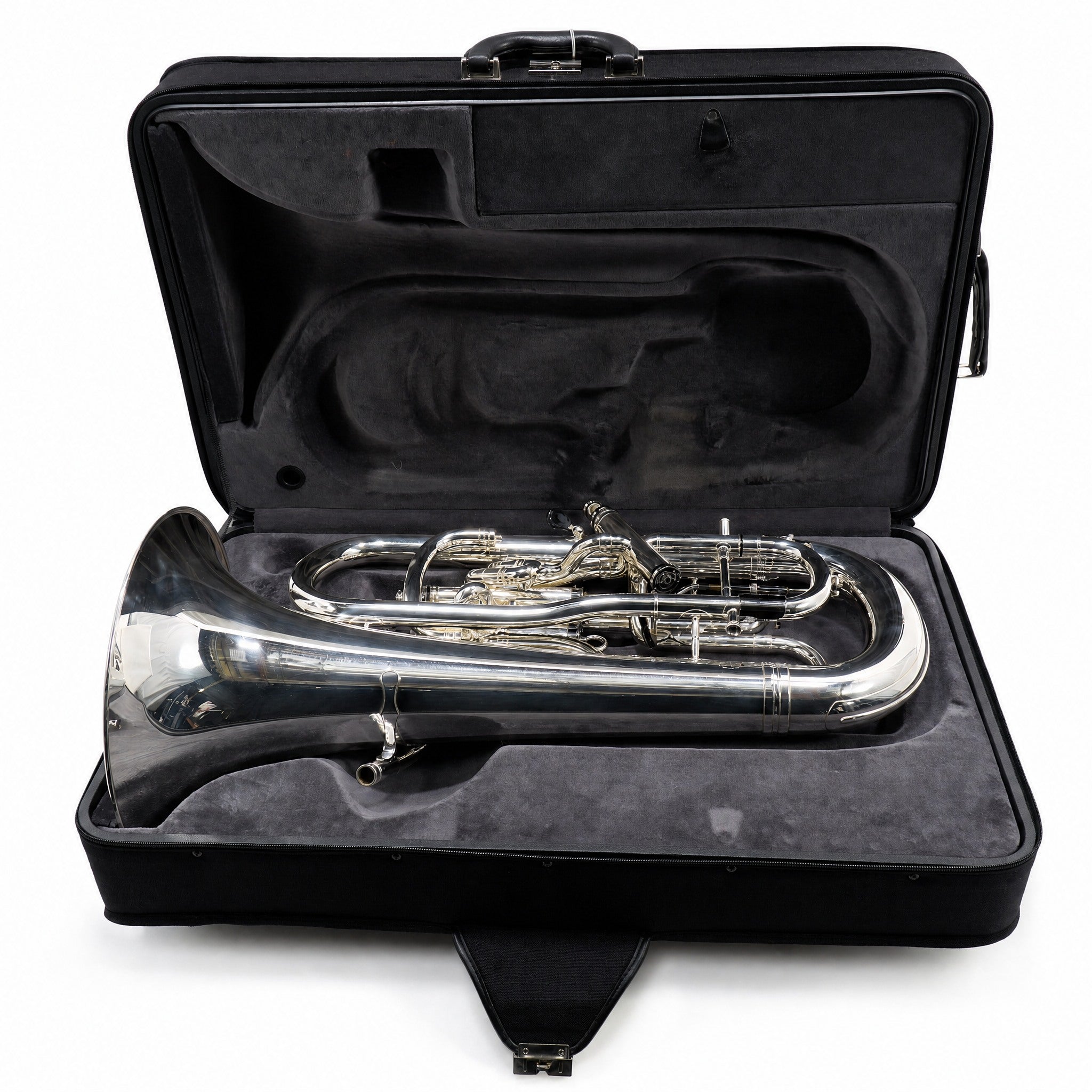 York 4052 'Eminence' Professional Compensating Euphonium in Silver Plate