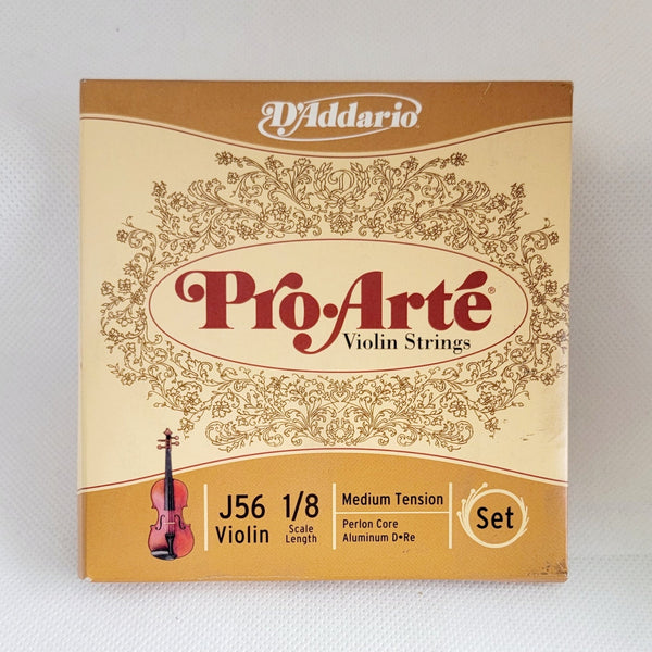 D'Addario D-J5618 Pro-Arte Medium Tension 1/8 Size Violin Strings BRAND NEW- for sale at BrassAndWinds.com