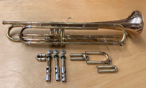 What’s on My Bench? A 1957 Holton Bass Trumpet!