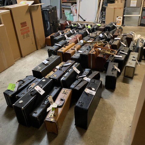 What’s on My Bench? A Whole Collection of Vintage Trumpets!!!