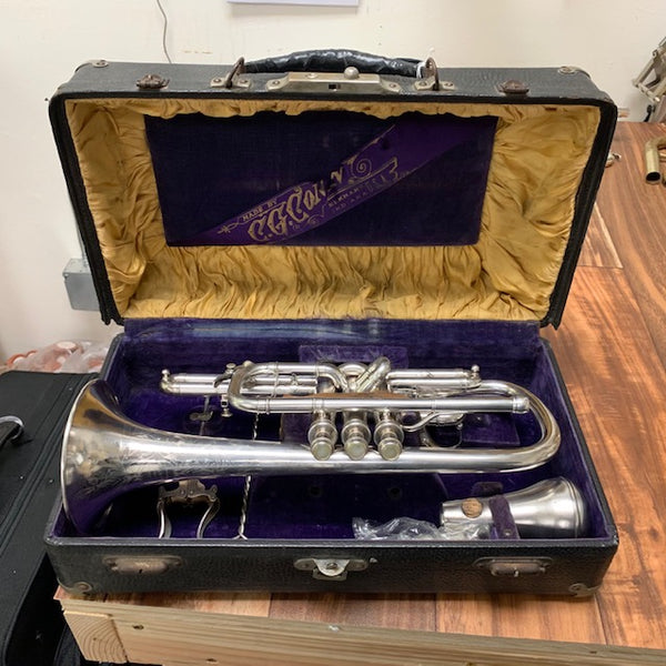 What’s on My Bench? A 1904 Conn Connquerer Cornet!