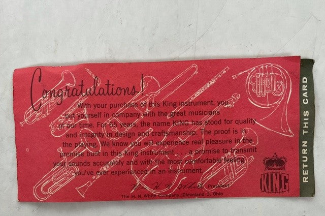 Things We Find in Cases: A King Brass Care Guide from 1965