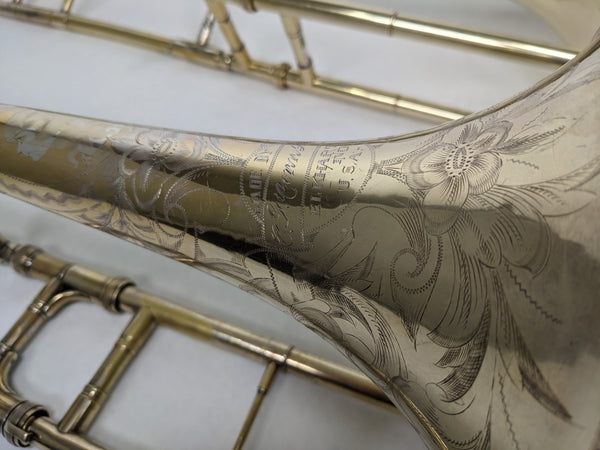 What's on TJ's Bench? Custom Engraved 1920's Trombones