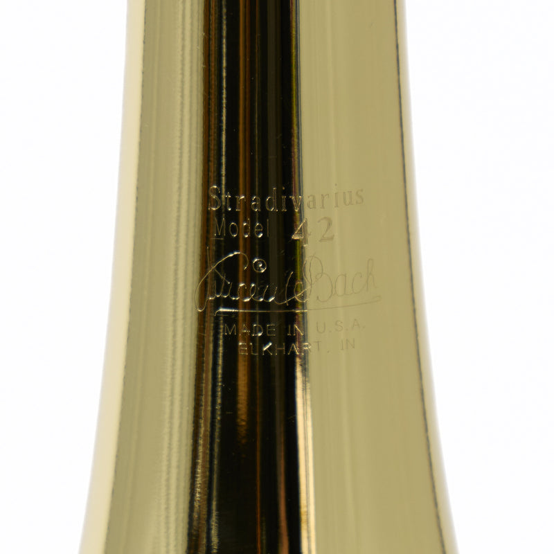 Bach Model 42BOF Stradivarius Professional Tenor Trombone SN 219968 SUPERB- for sale at BrassAndWinds.com