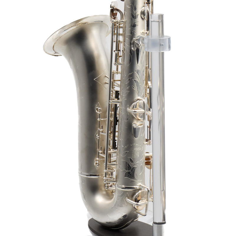 Buescher 400 Top Hat & Cane Tenor Saxophone in Satin Silver SN 309409 EXQUISITE
