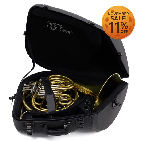 C.G. Conn Model 11DNUL Professional Geyer Wrap French Horn SN 663684 EXCELLENT