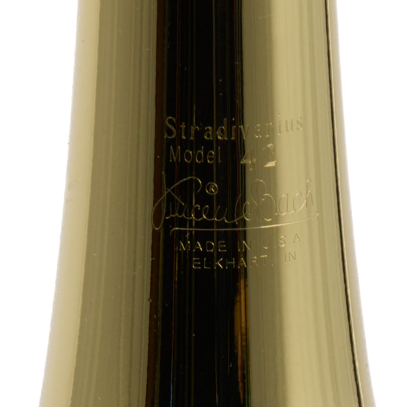 Bach Model 42BO Stradivarius Professional Tenor Trombone SN 227260 SUPERB
